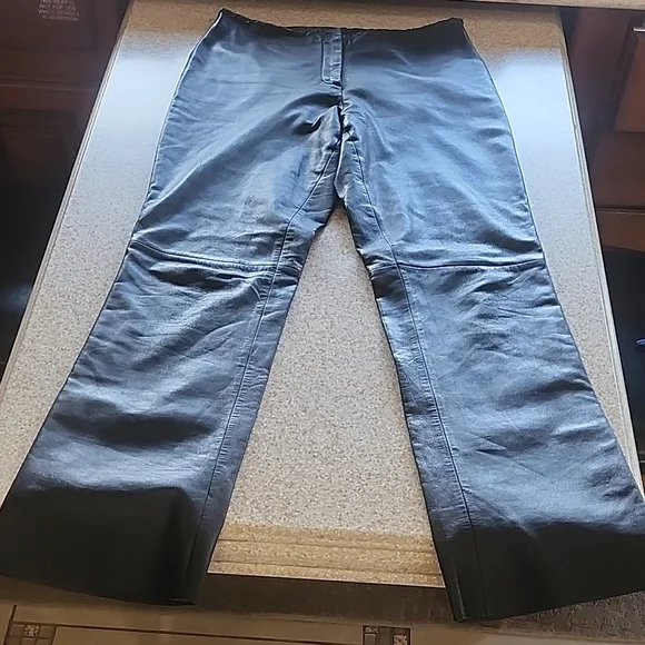 Cache Leather Pants Black Butter Soft Fully Lined Size 4 - Picture 2 of 15